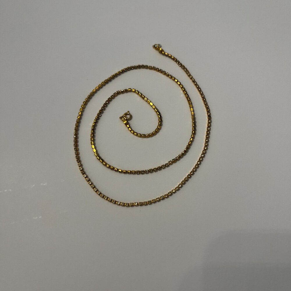 Gold-Plated Gems Necklace